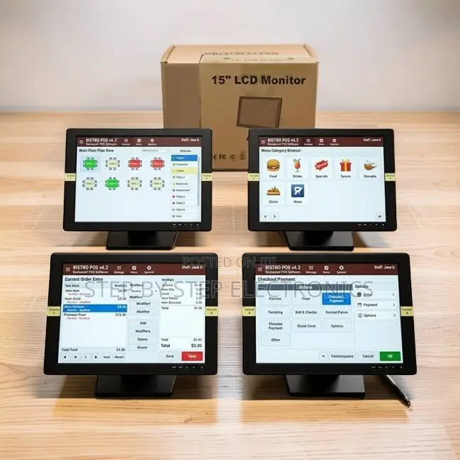 Wholesale Savings 14 Inch, 15 Inch, 17 Inch Touch Screen POS Monitors