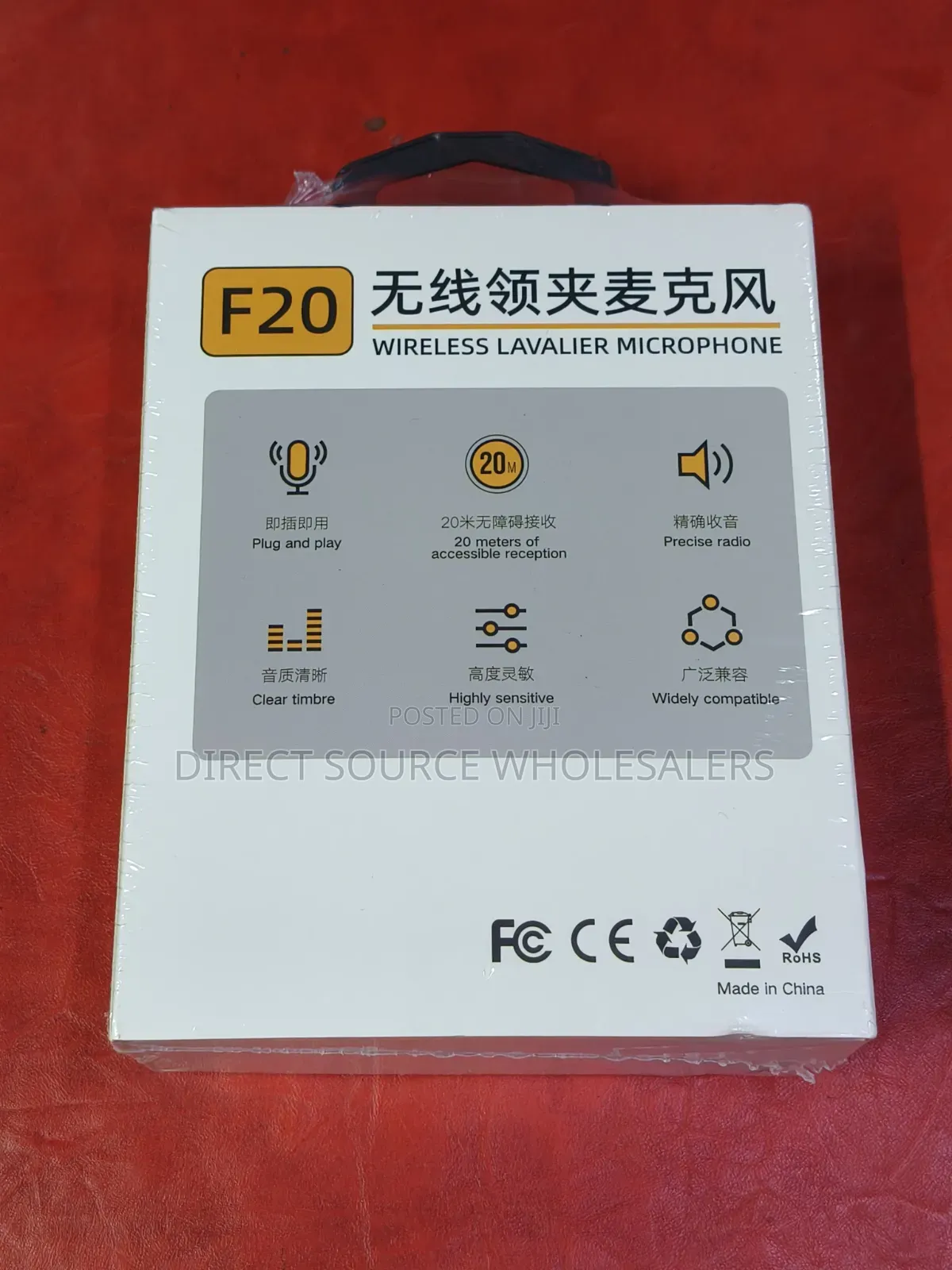 F-20 Wireless Lavalier Microphone for Phone & Camera