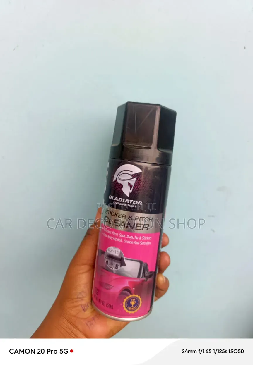 Sticker,&pitch Cleaner Cleans& Decontaminate Left Over Stickers