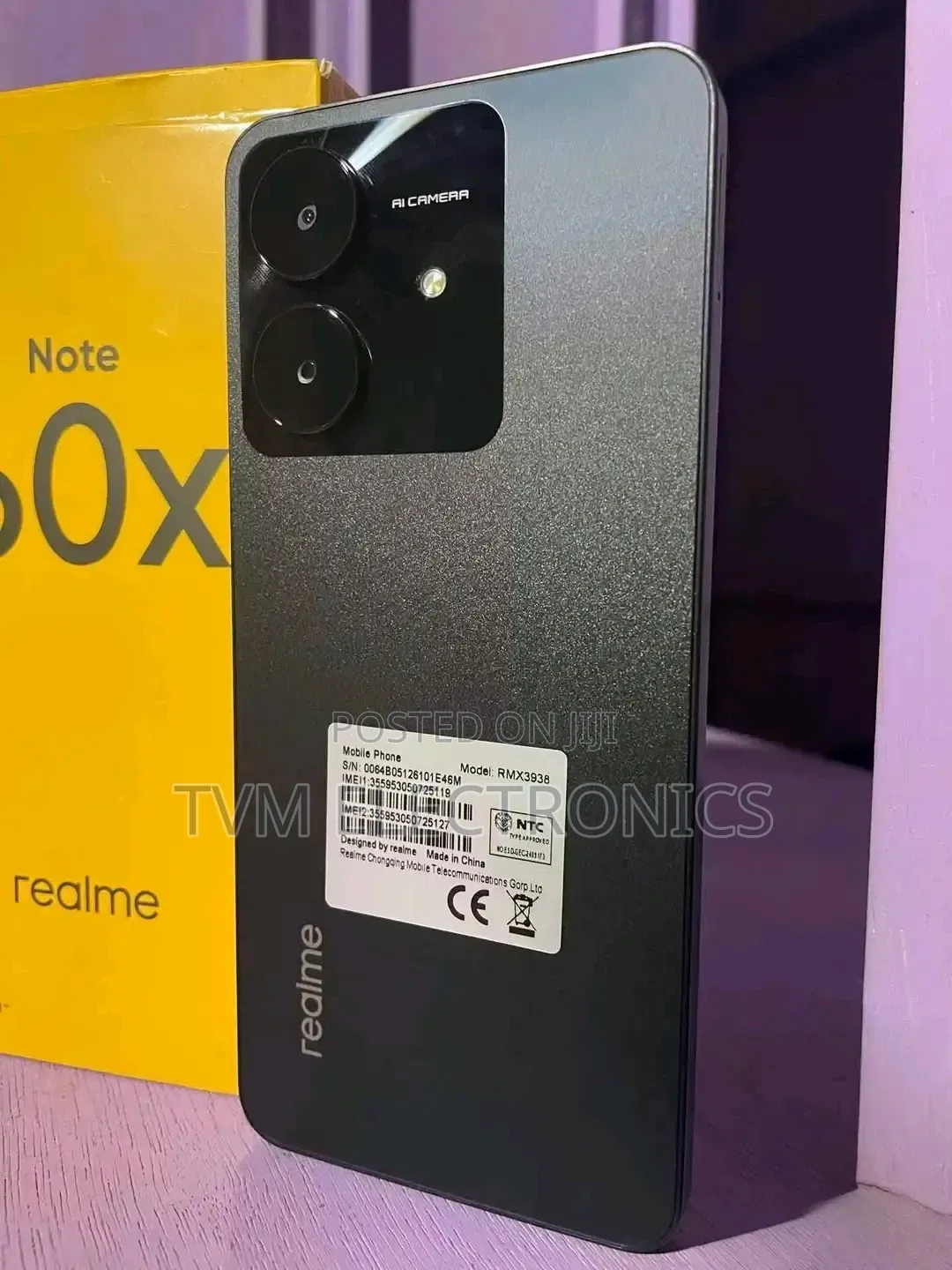 New Realme Note 60x 64 GB Black