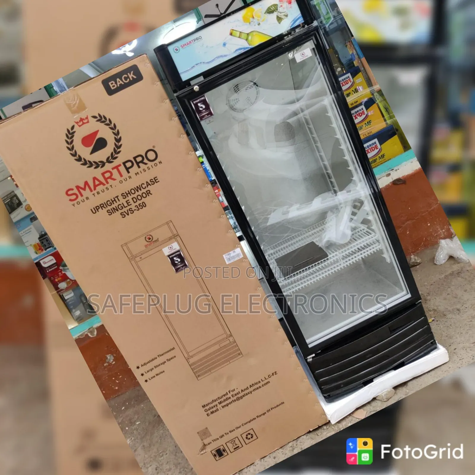 SmartPro 279L Glass Door Chiller – SVS350 Commercial Display Fridge