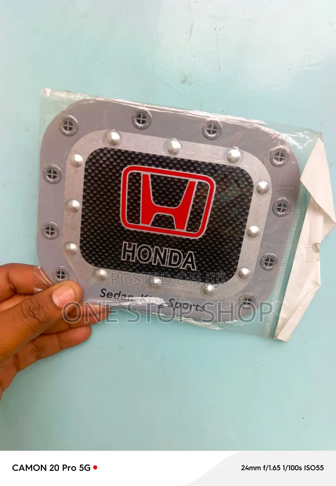 Honda Fuel Tank Cover Sticker &Faux Rivert Styling Accents