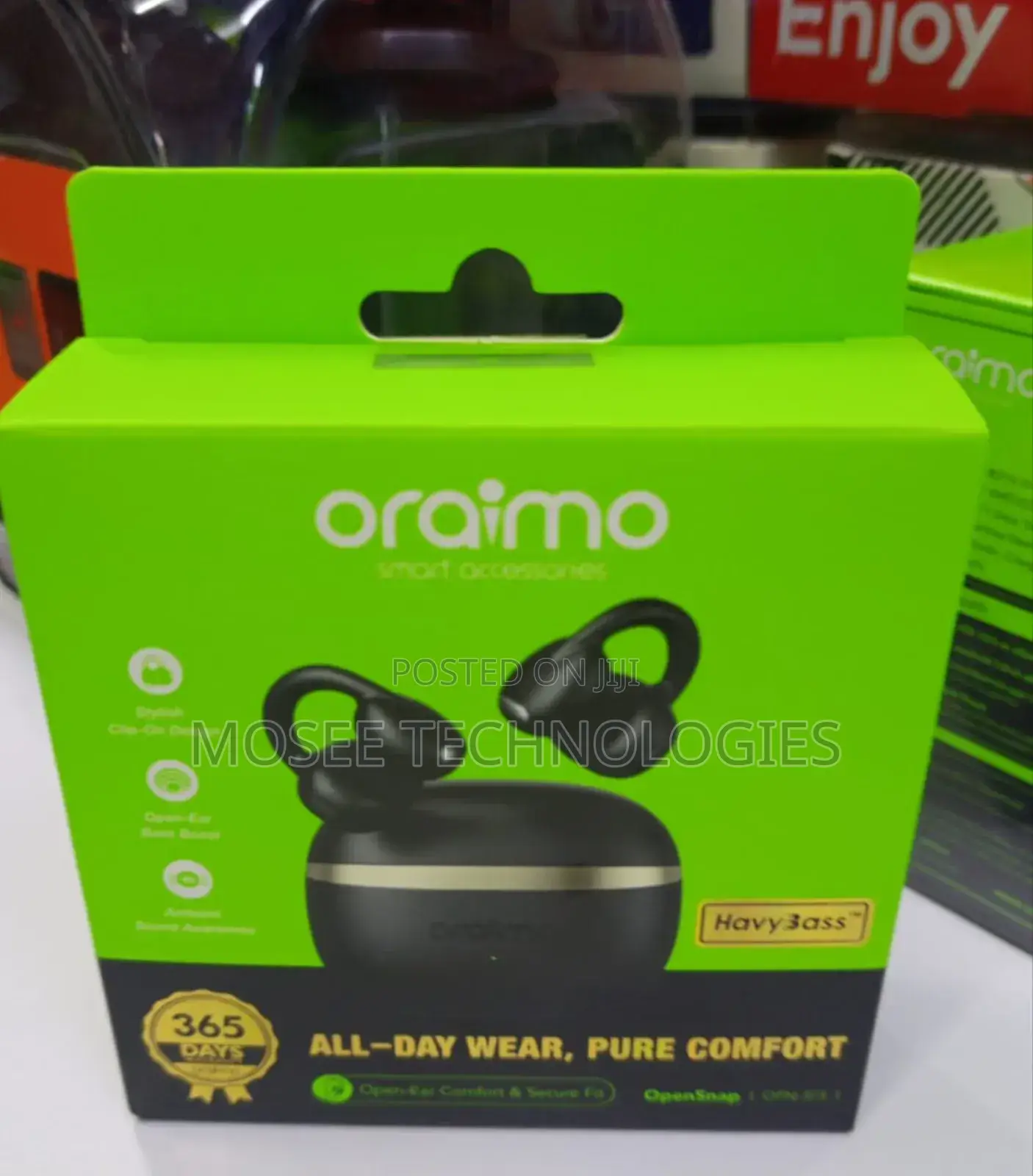 Oraimo OpenSnap OPN-373 Clip-on Open-Ear Wireless Earphones
