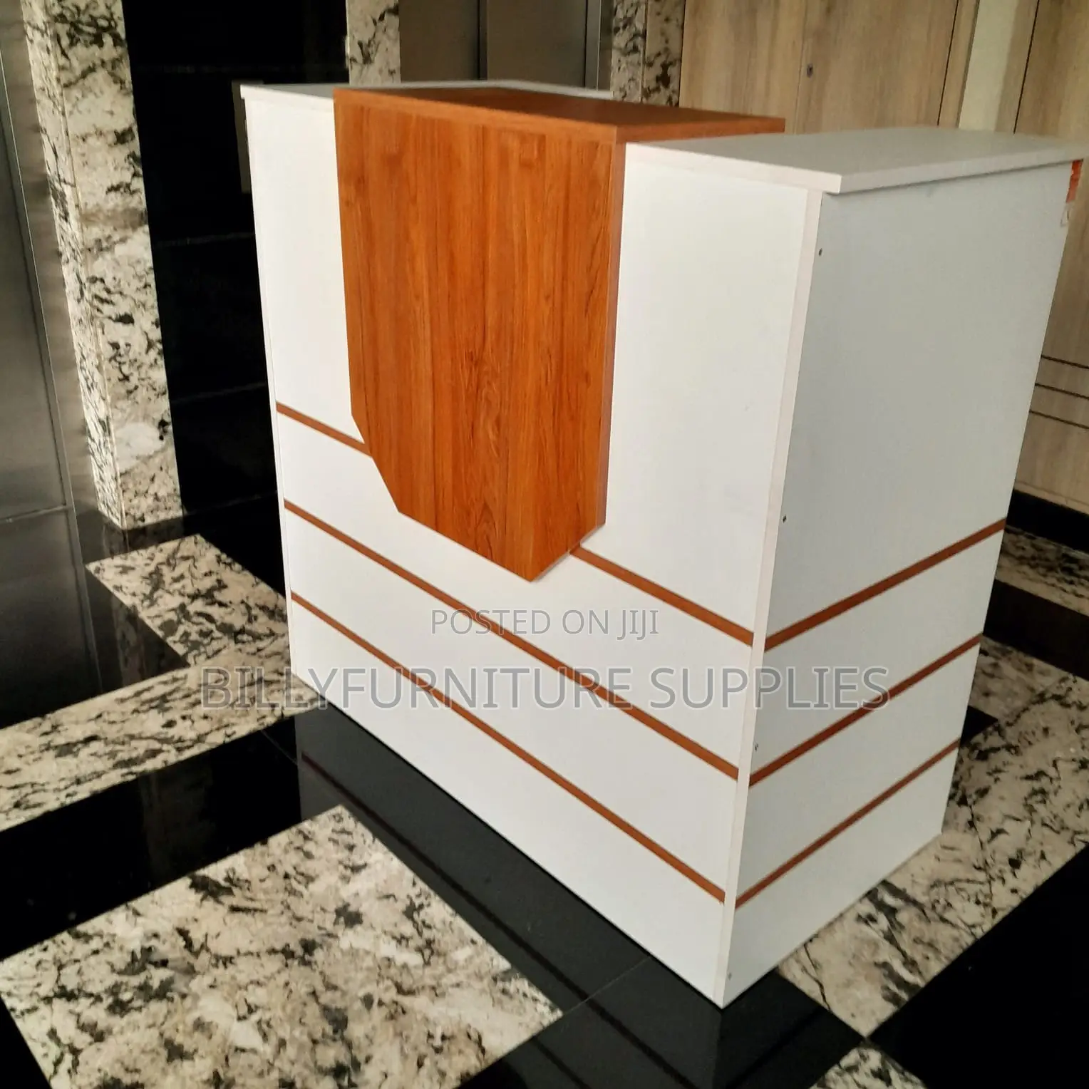 Reception Counter With Drawers Storage