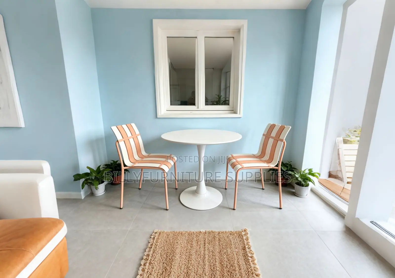 2-Seater Tulip Dining Table & Chairs