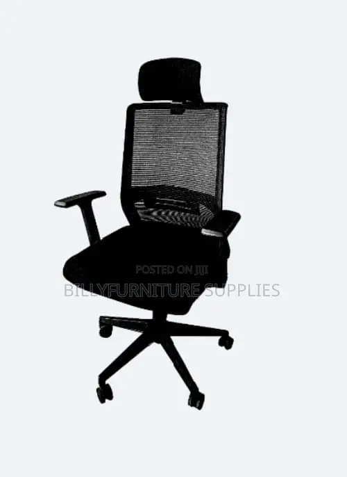 Executive Computer Chair With Headrest & Adjustable Arms