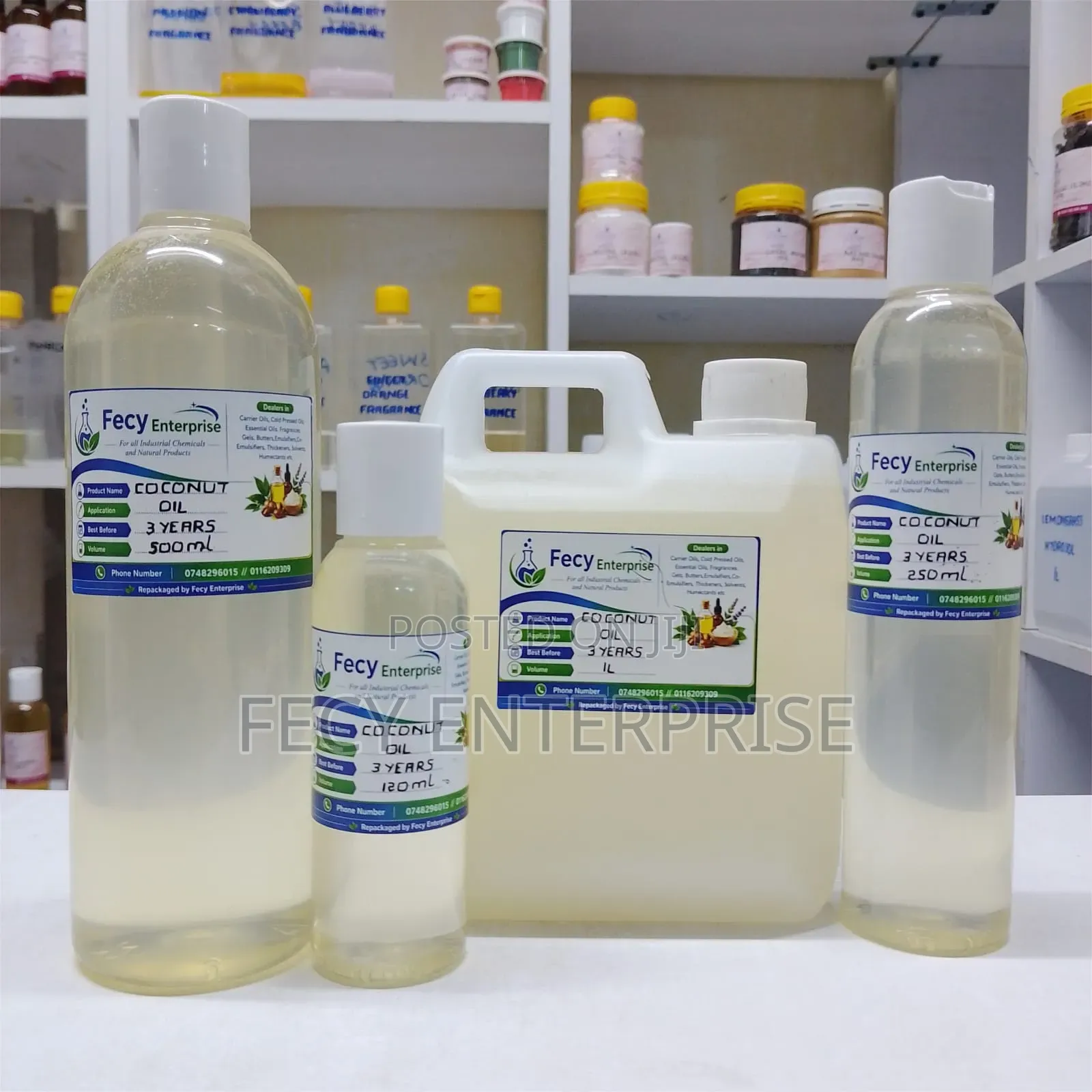 Extra Virgin Coconut Oil- (100%Pure) Natural Cold Pressed Carrier Oil
