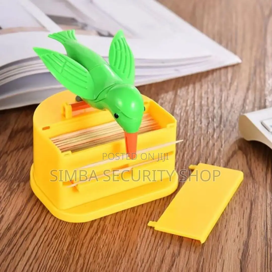 Automatic Cute Little Bird Toothpick Holder Dispenser Decoration Box