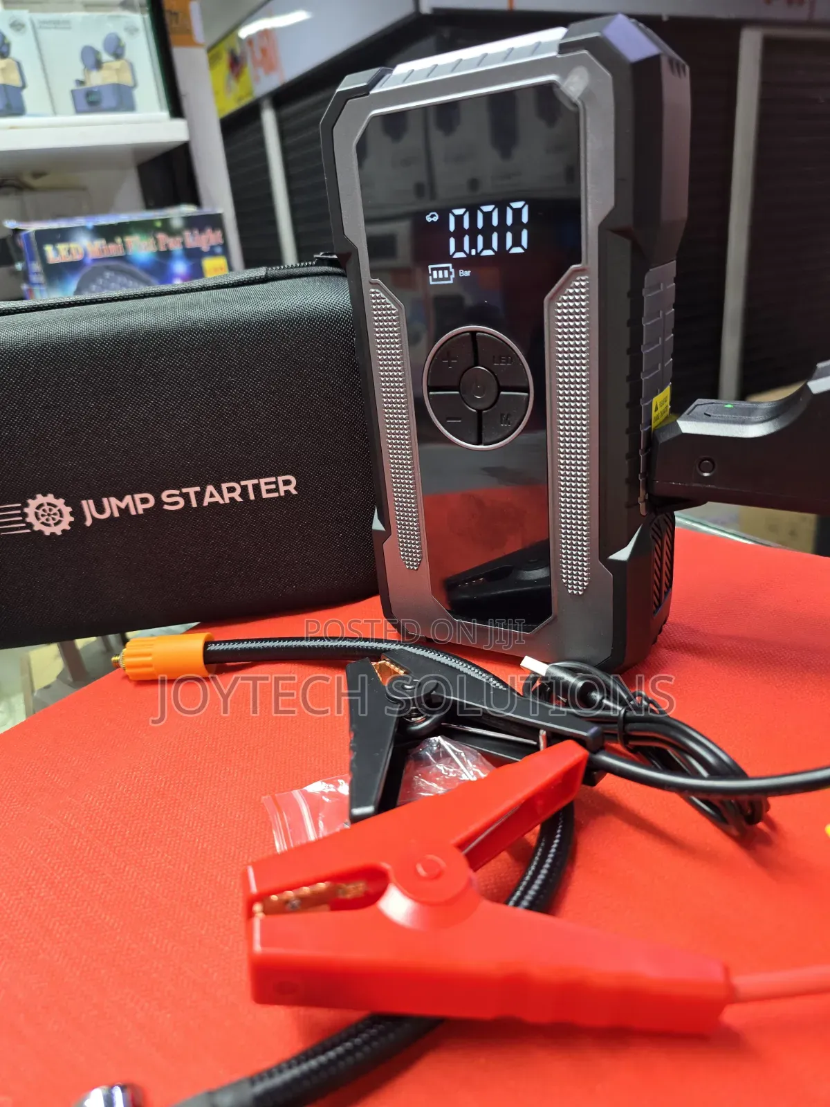 Powerful 12V Diesel Jump Starter + Tyre Air Compressor – 4-in-1