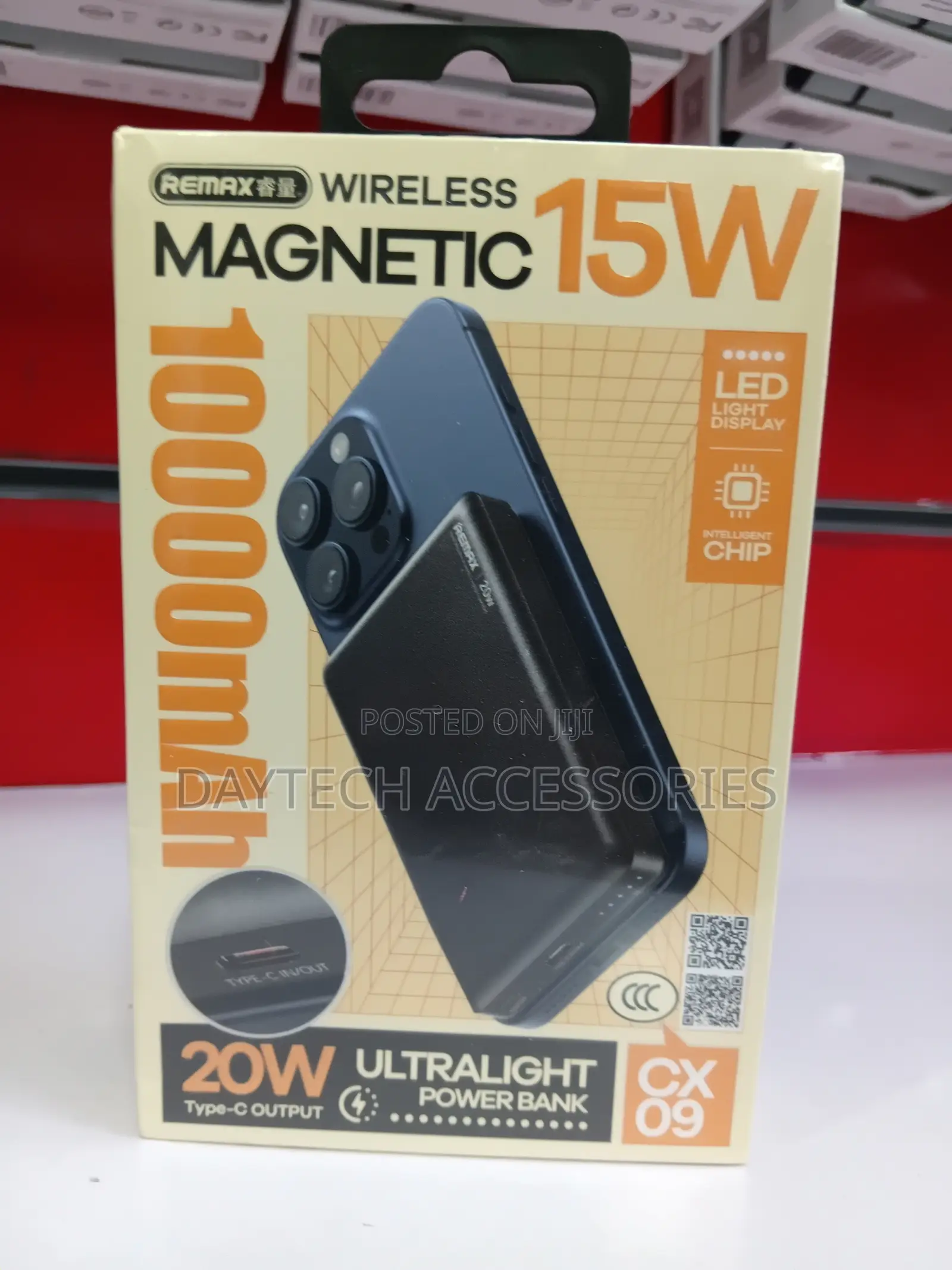 Remax CX09 10,000mAh 20W Magnetic Wireless Fast-Charge Power Bank