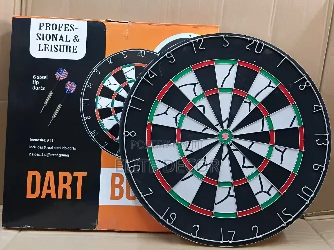 18 Inches Double-Sided Flocked Iron Numbers Dart Board