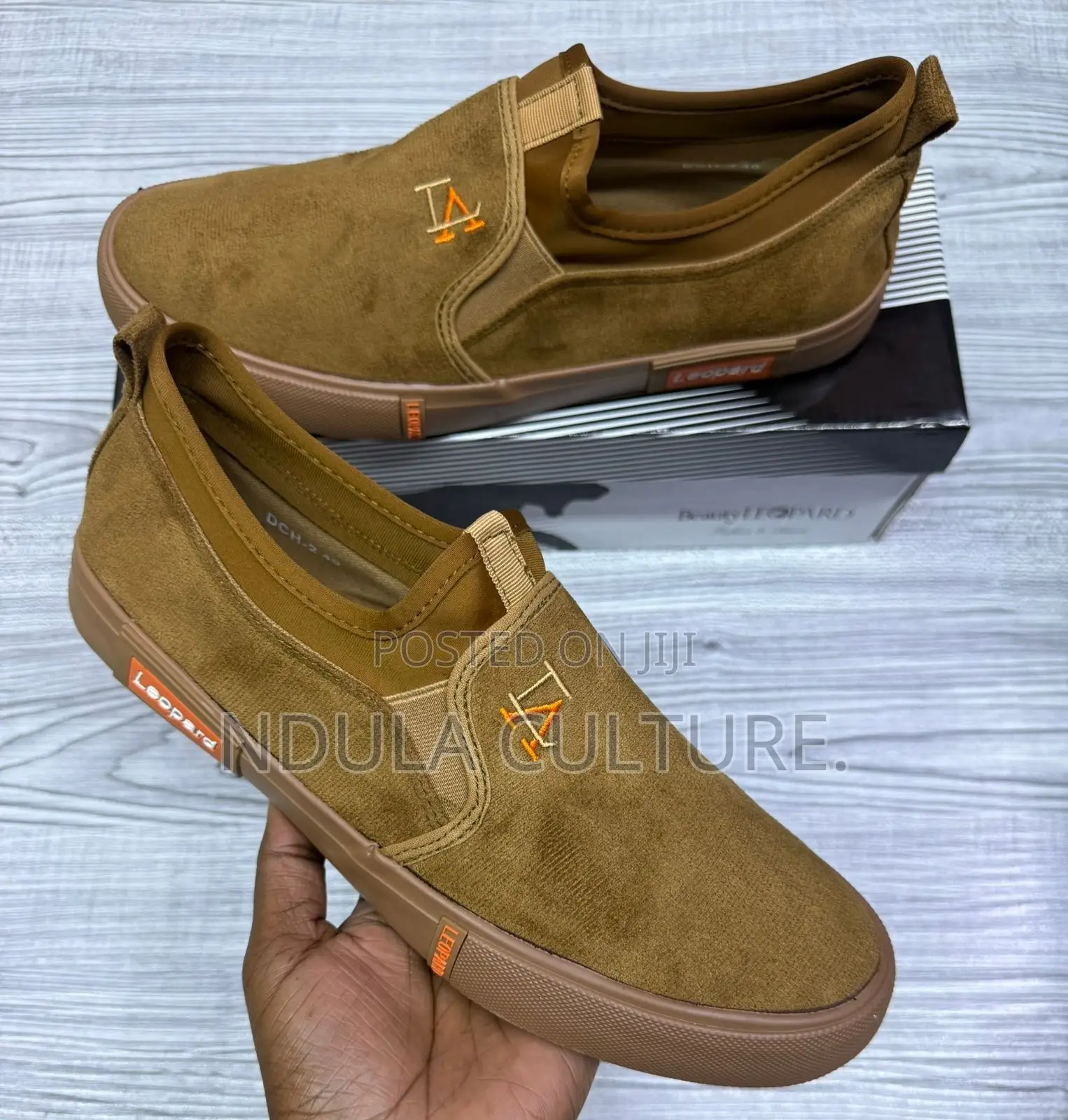 Leopard Slip on Rubber Shoes
