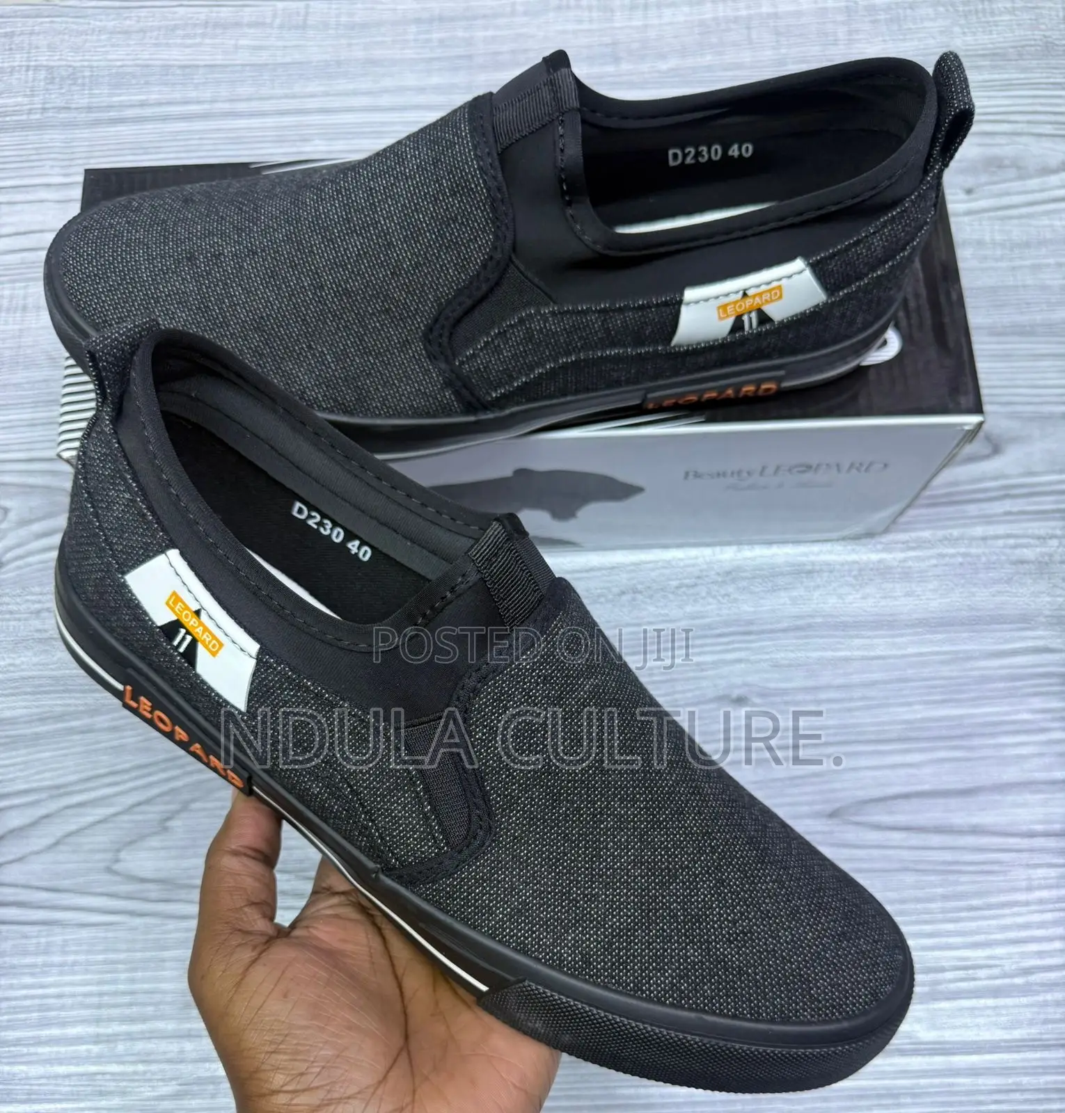 Leopard Slip on Rubber Shoes