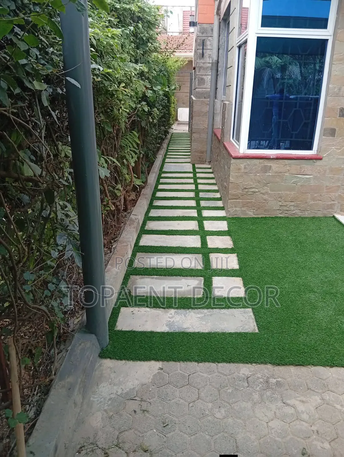 OUTDOOR Landscaping Durable Artificial Grass Carpets Installation