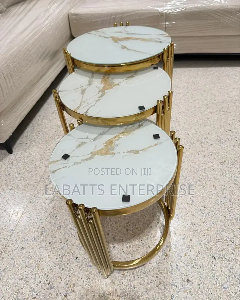 3-in-1 Executive Pure Marble Table