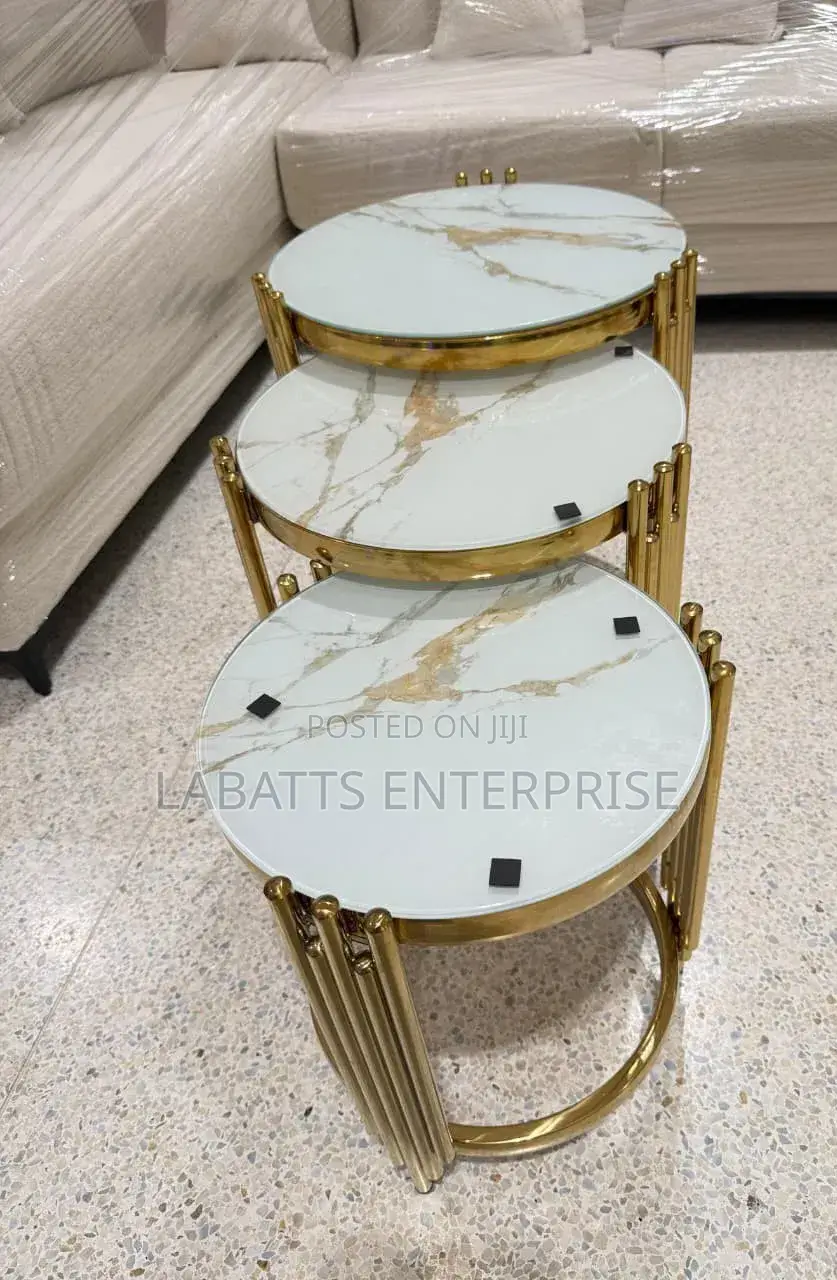 3-in-1 Executive Pure Marble Table