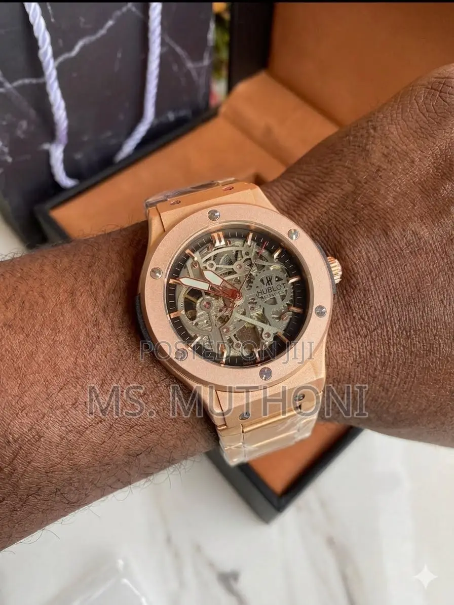 Hublot Classic Fusion Skeleton in Stunning Rose Gold.
