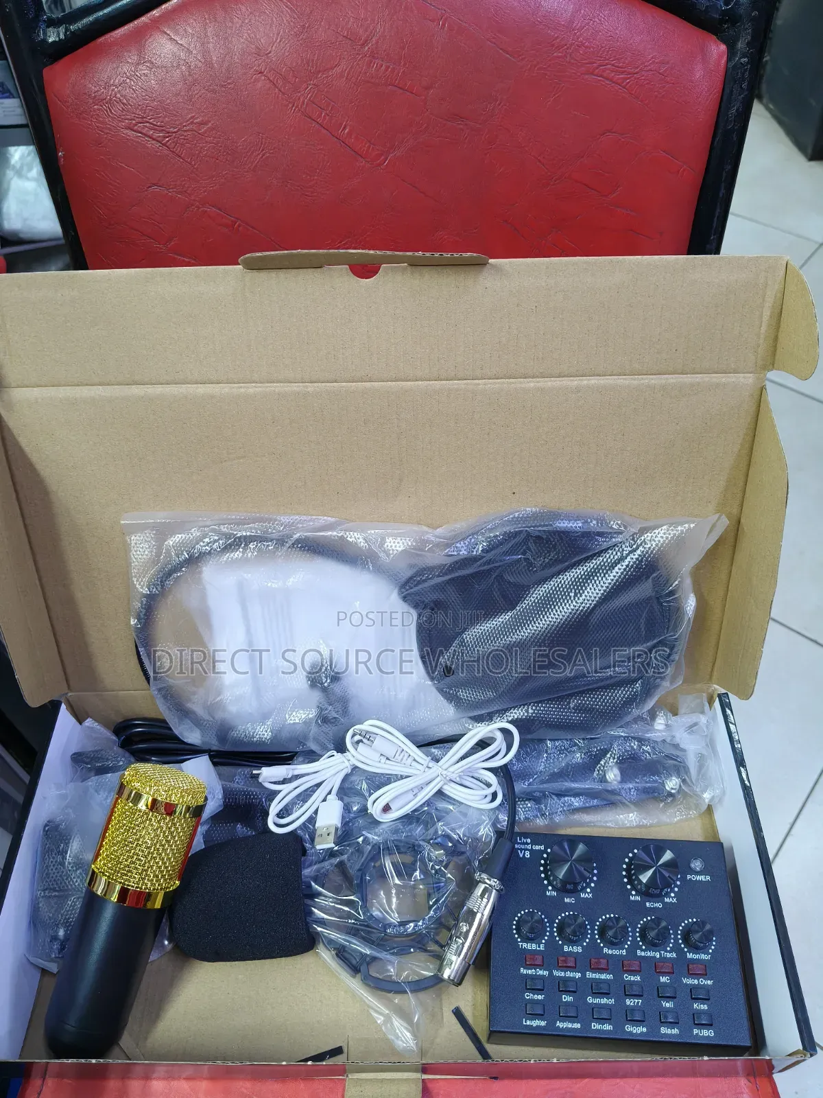 BM800 Recording Microphone + V8 Sound Card – YouTube & TikTok