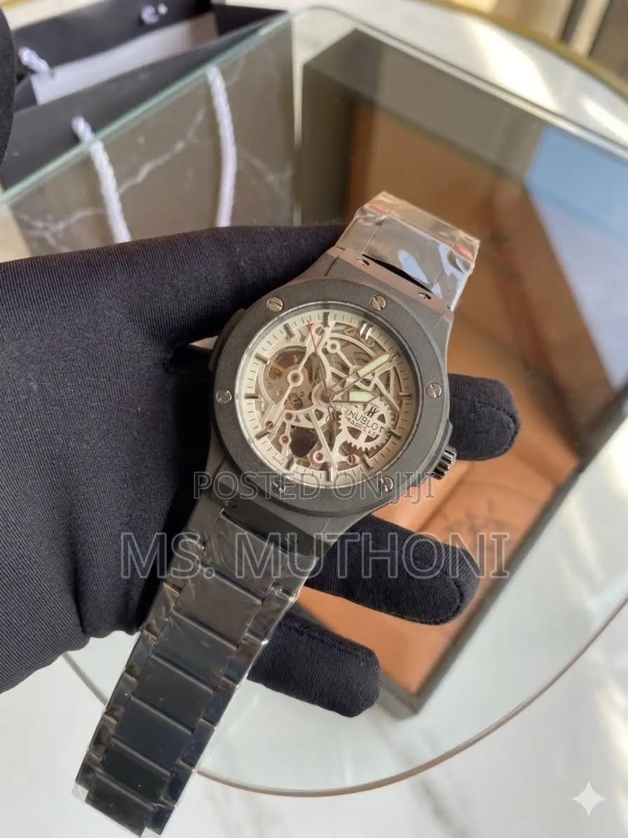 The Ultimate Wrist Companion."Grey Automatic Hublot Big Bang