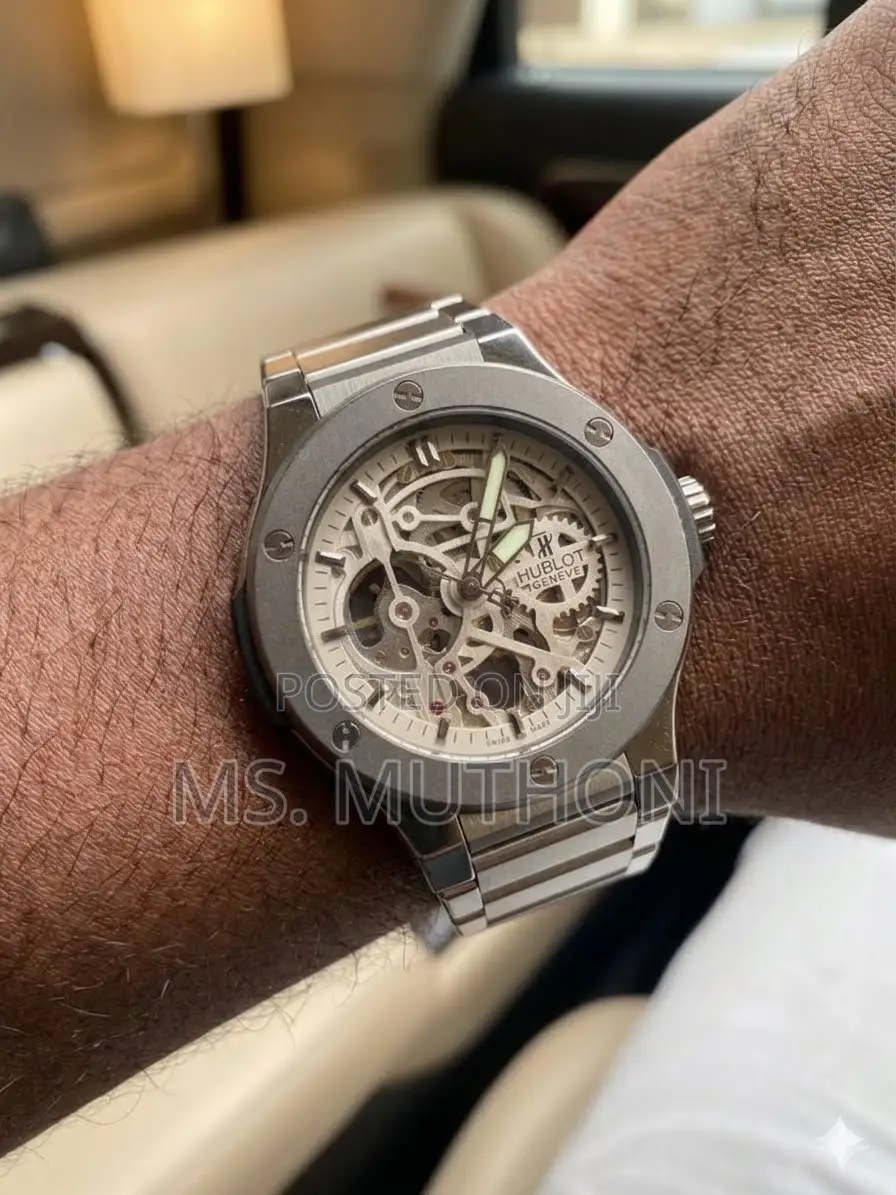 The Ultimate Wrist Companion."Grey Automatic Hublot Big Bang
