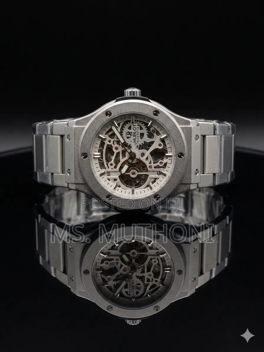 Automatic Micro-Blasted Titanium Hublot Masterpiece.