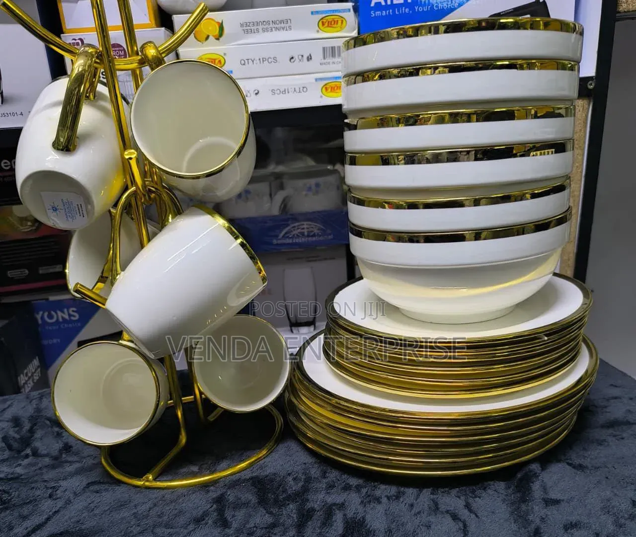Gold Ceramic Dinner Setware