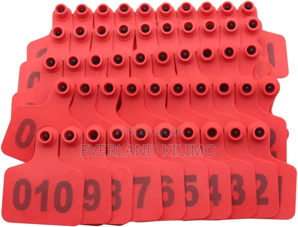 Clear Number Identification Small Tags for Goats - Numbered