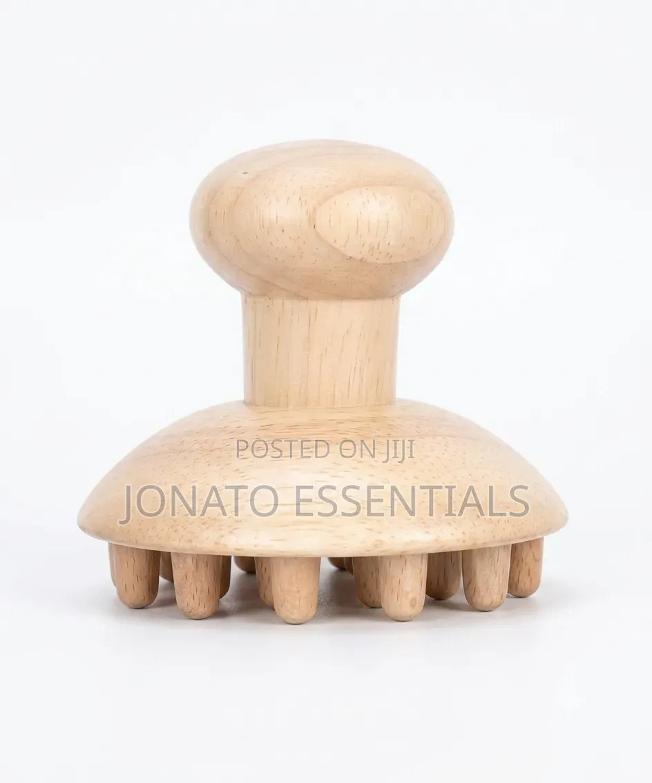 Wooden Therapy Body Massager Mushroom Head Lymphatic Tool