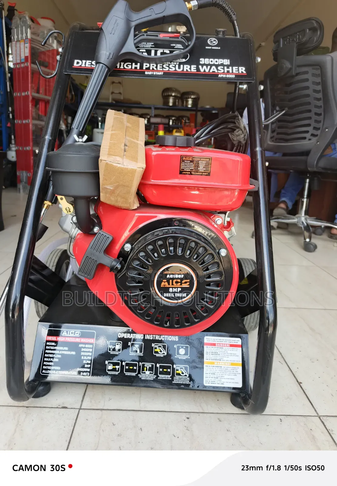 Diesel High Car Wash Machine. ( Aico Japan)