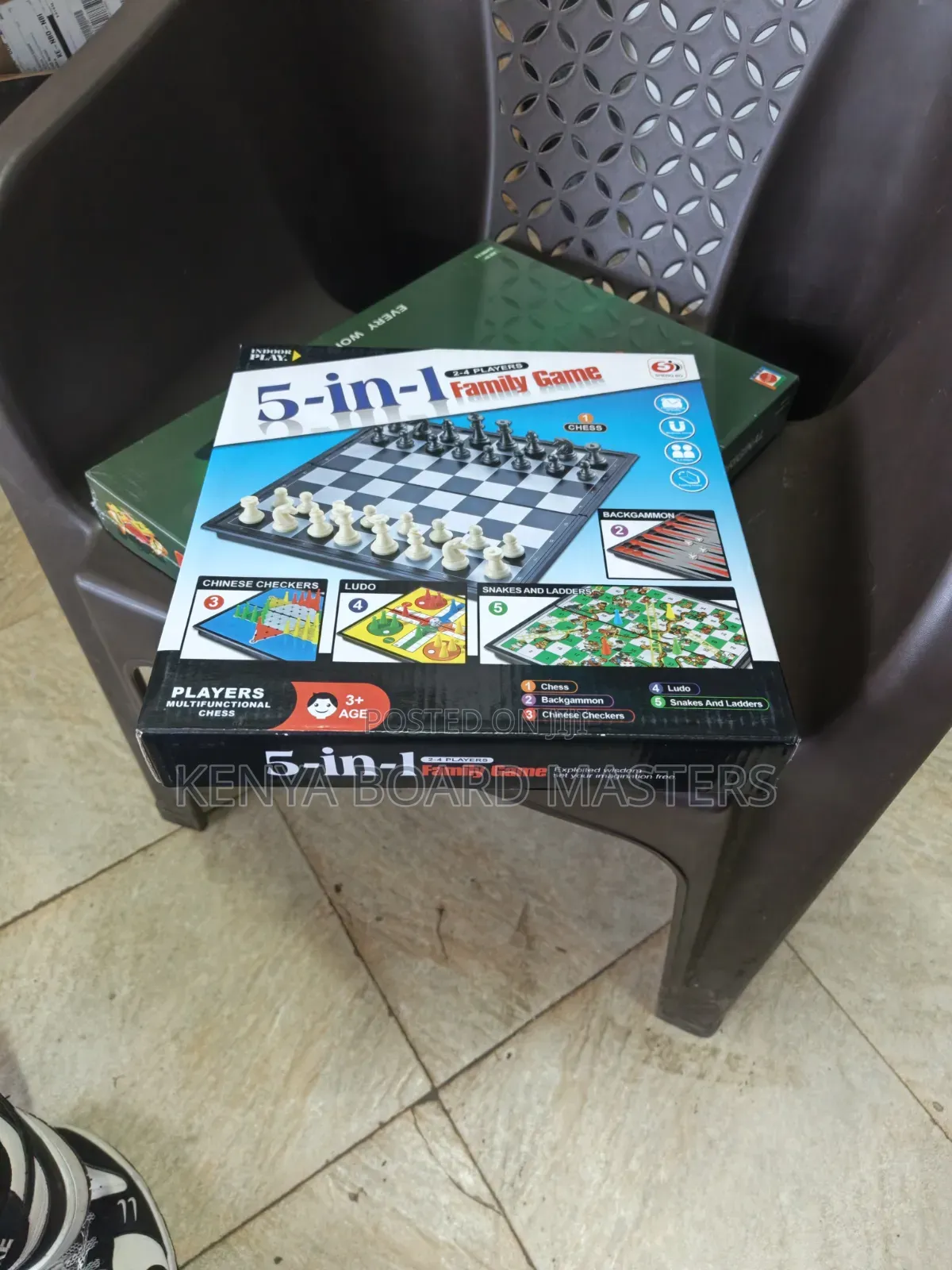 Family Board Game of 5 In1, 2-4 Players