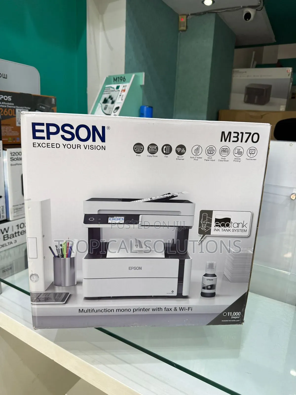 Epson M3170 Mono (Black Only) Printer Available WiFi