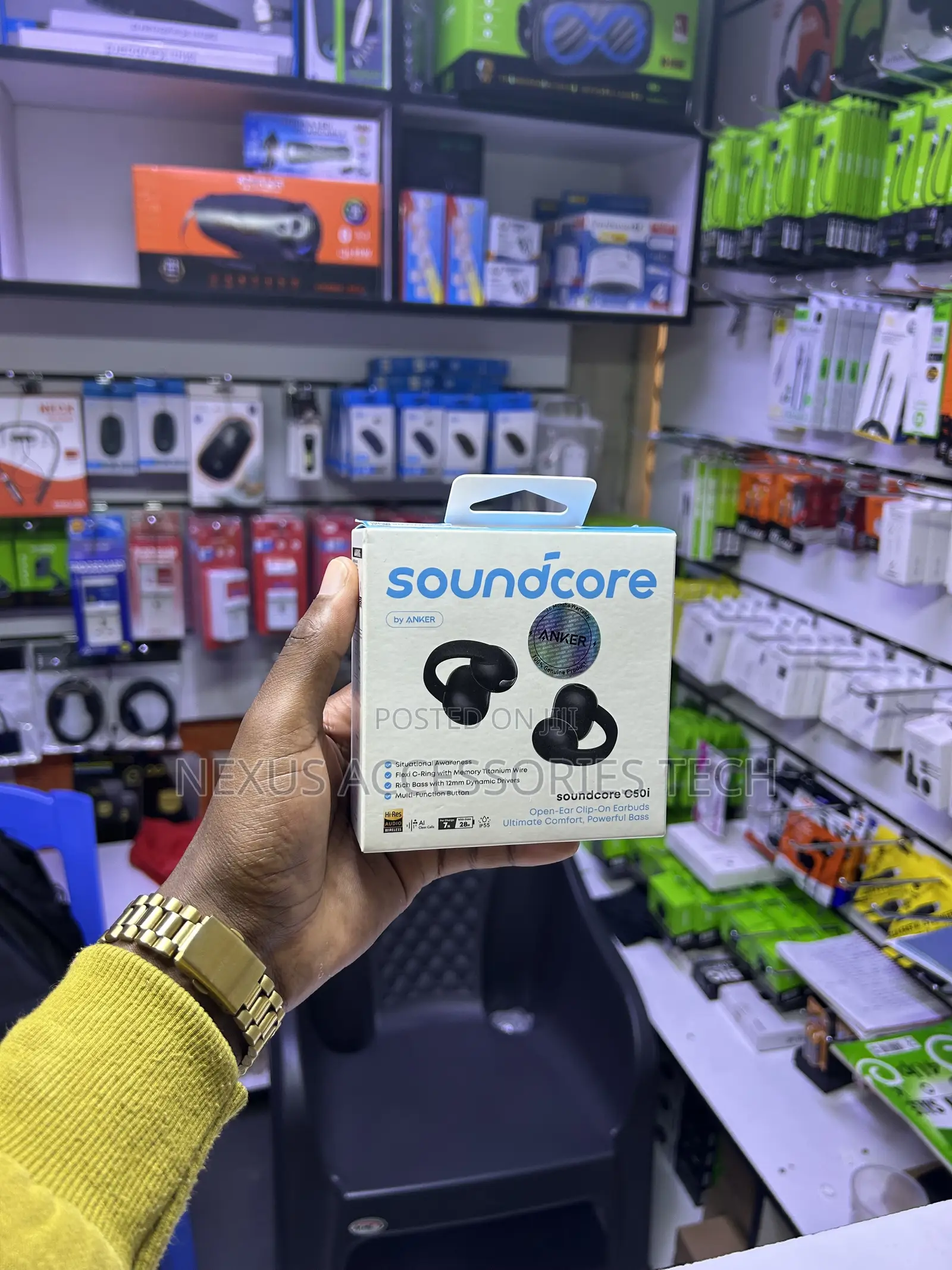 Anker Soundcore C50i Open-Ear Clip-on Wireless Earbuds