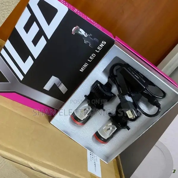 H4 Y7 LED Projector Bulb Modern White Headlight Upgrade