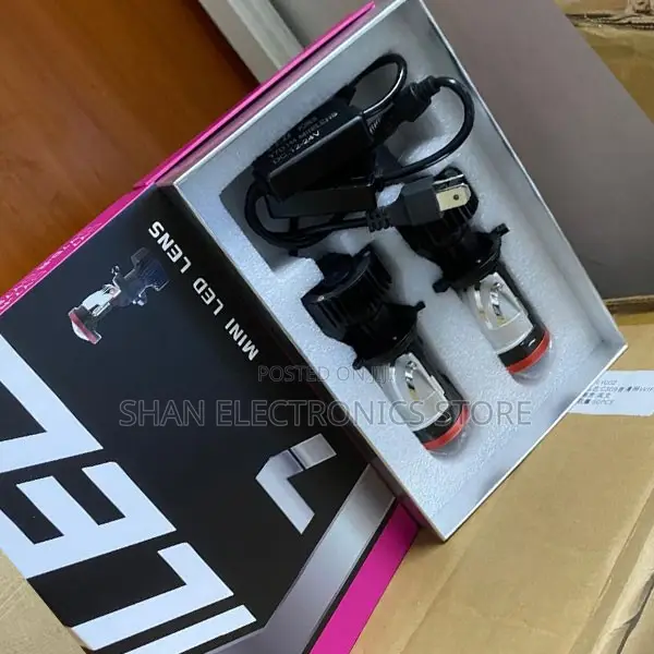 H4 Y7 LED Projector Bulb Modern White Headlight Upgrade