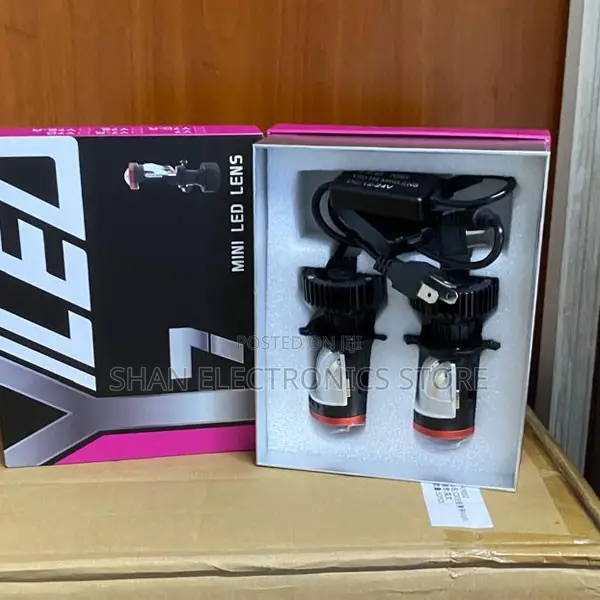 H4 Y7 Bright LED Projector Bulbs for Night Driving