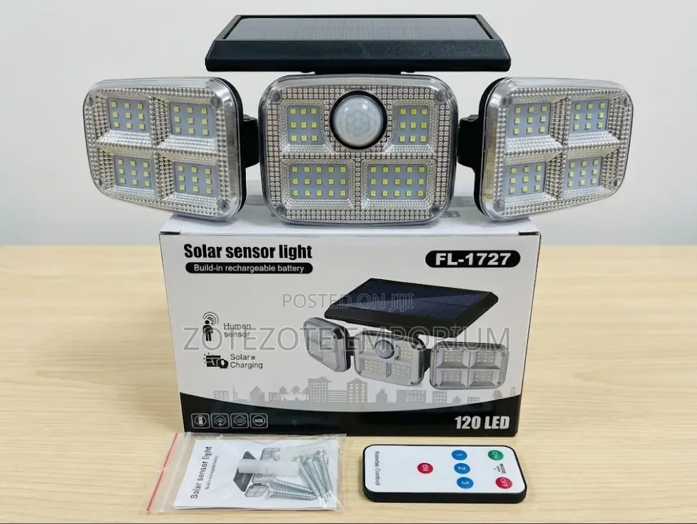 3 Head Solar Security Light With Motion Sensor