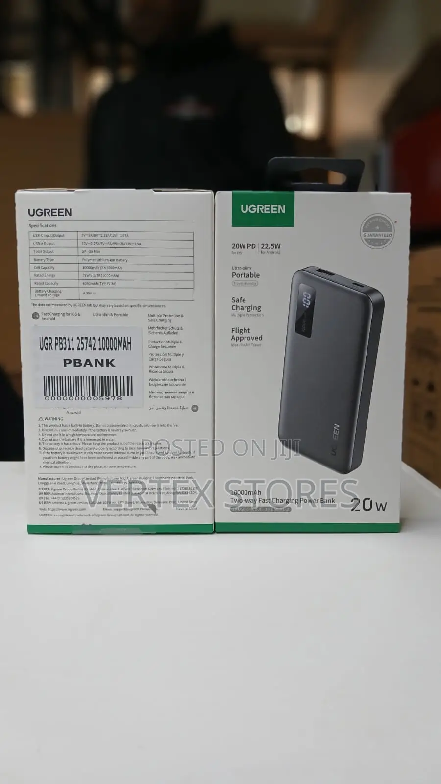 UGREEN PB311 10000mAh Two-Way Fast Charging Power Bank (20W)