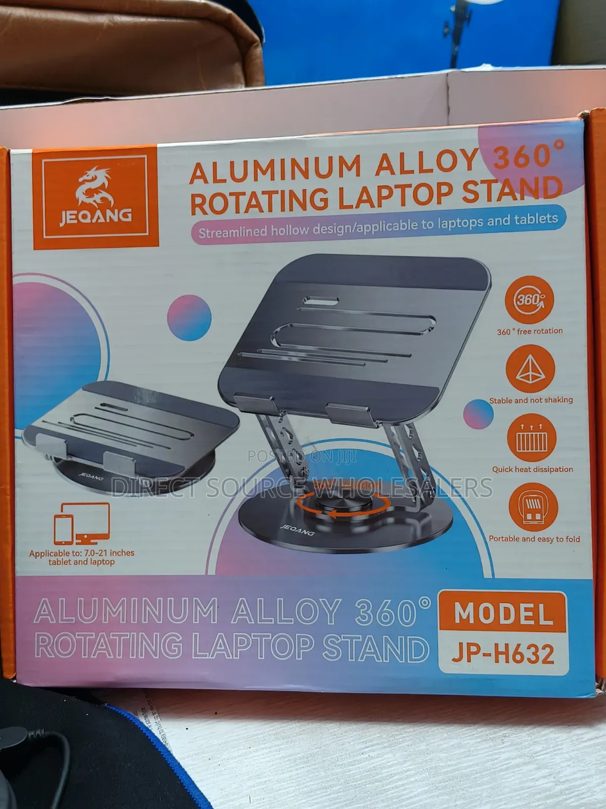 Heavy Duty Aluminium Laptop Stand – Adjustable