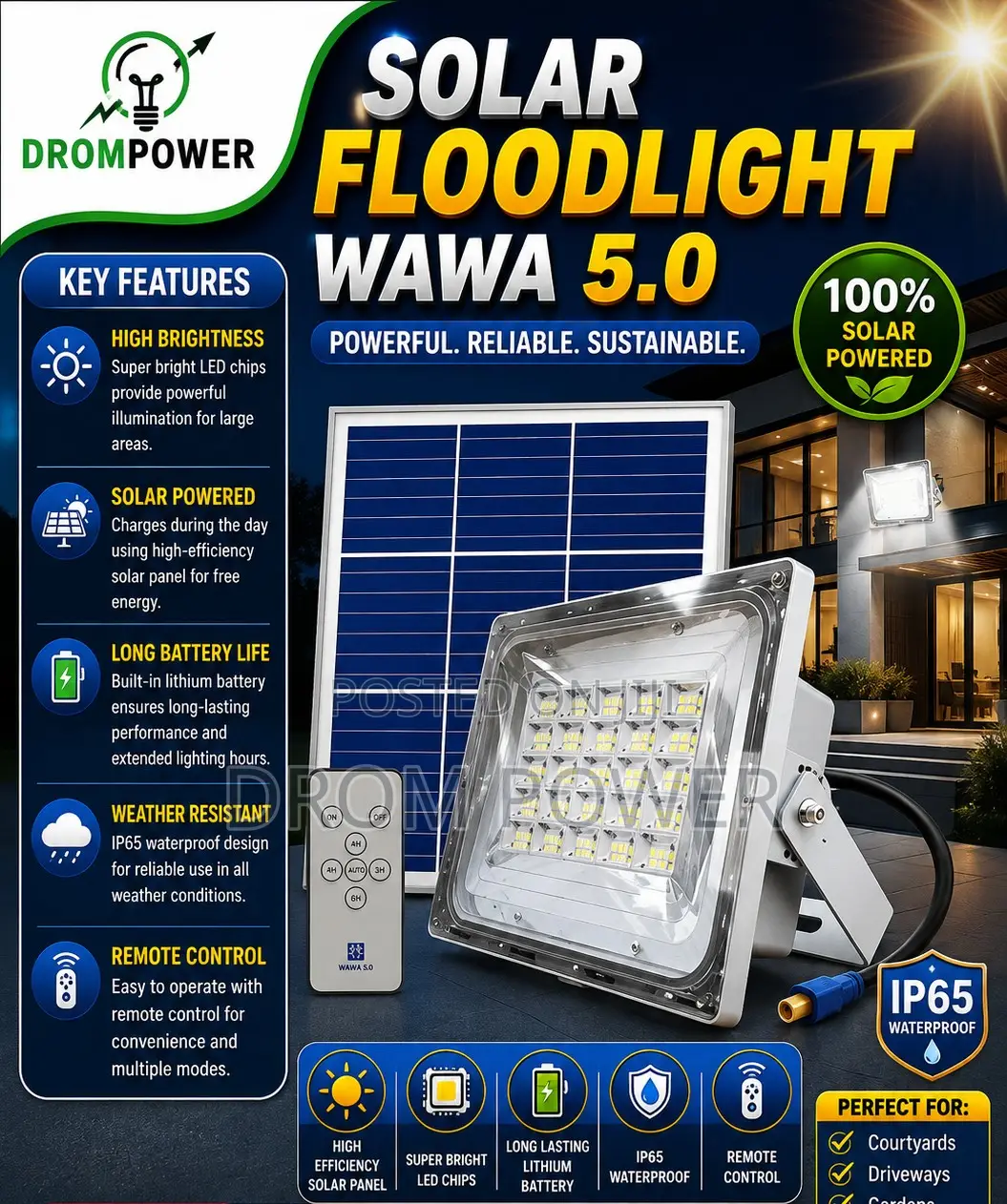 Solar Floodlight Wawa 5.0