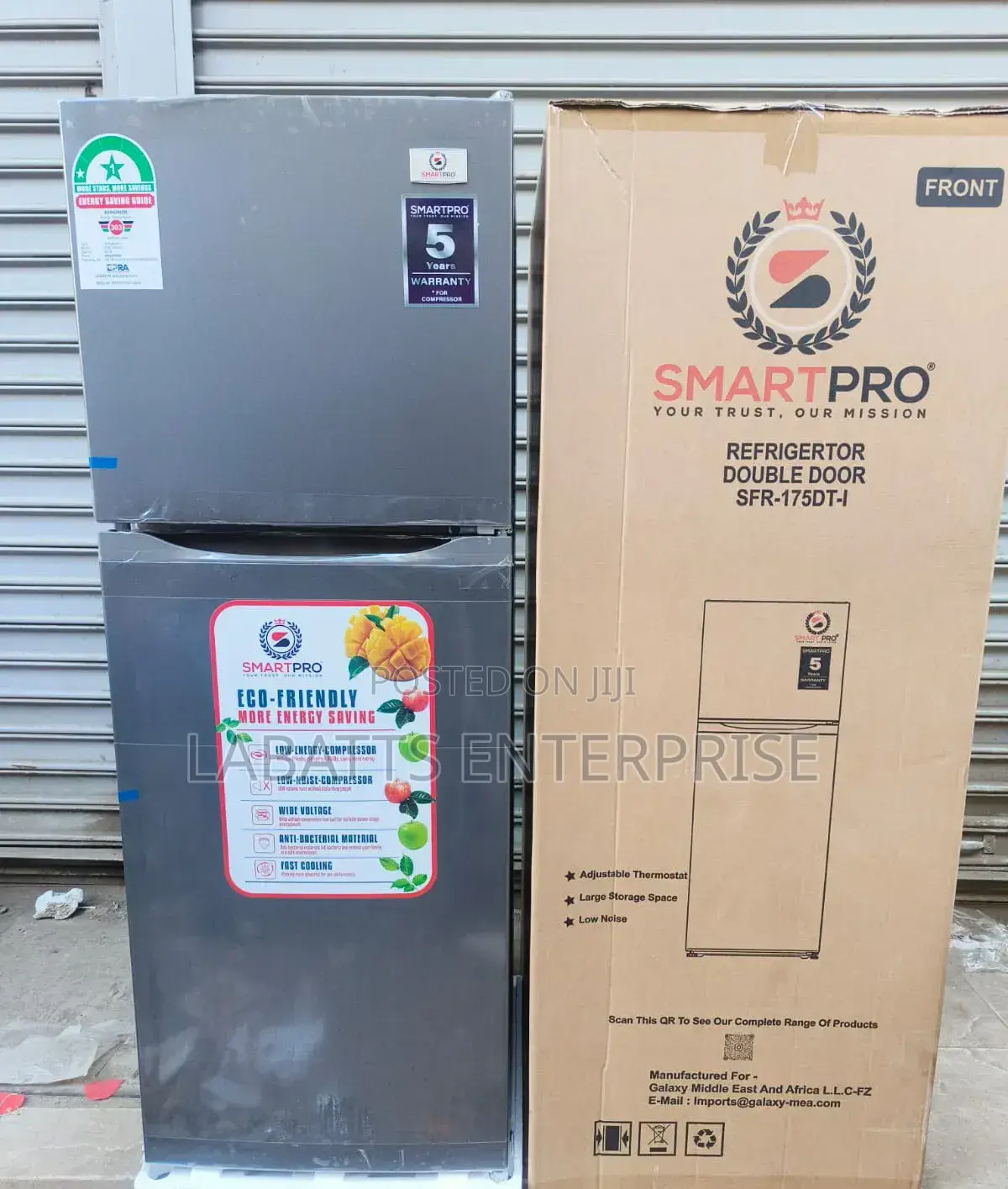 Smart Pro SFR-175-Dt-I Double Door Refrigerator