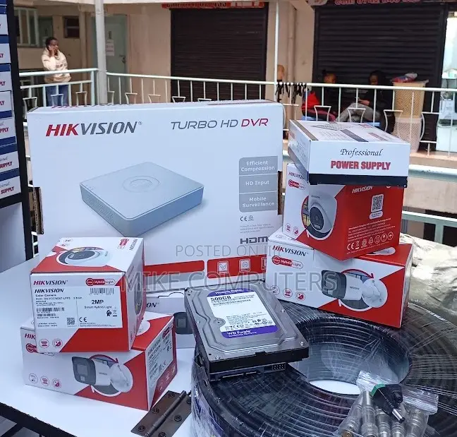 4camera Connect to 4channel DVR Hikivision 1080p