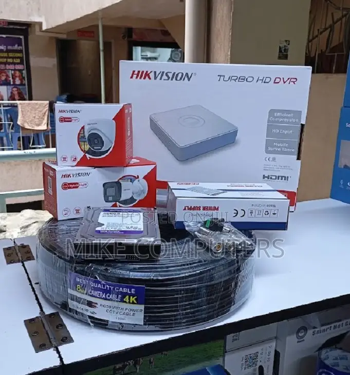 Hikivision 2 Channel DVR 2mp Hybrid Colored Sound Complete Set