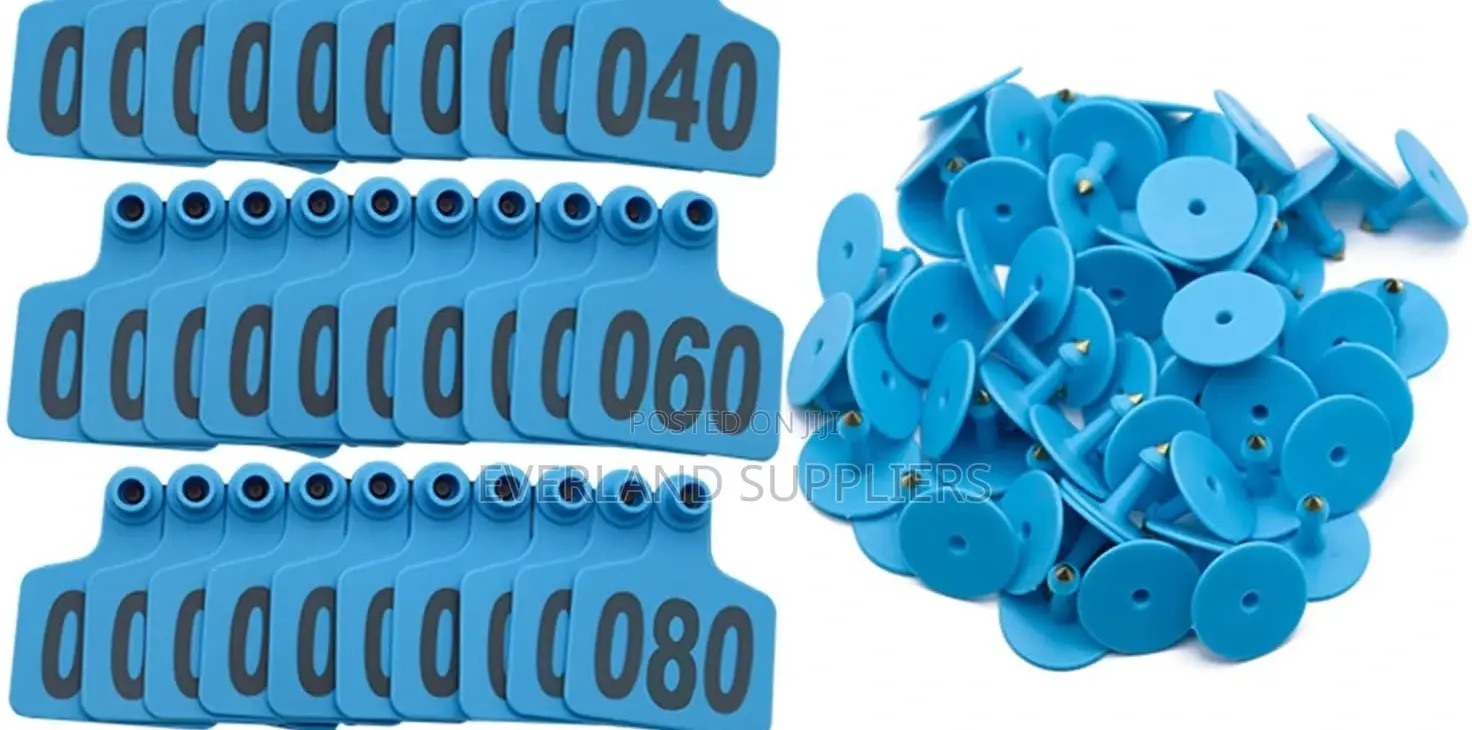 Secure Tag Attachment Numbered, Medium and Blue