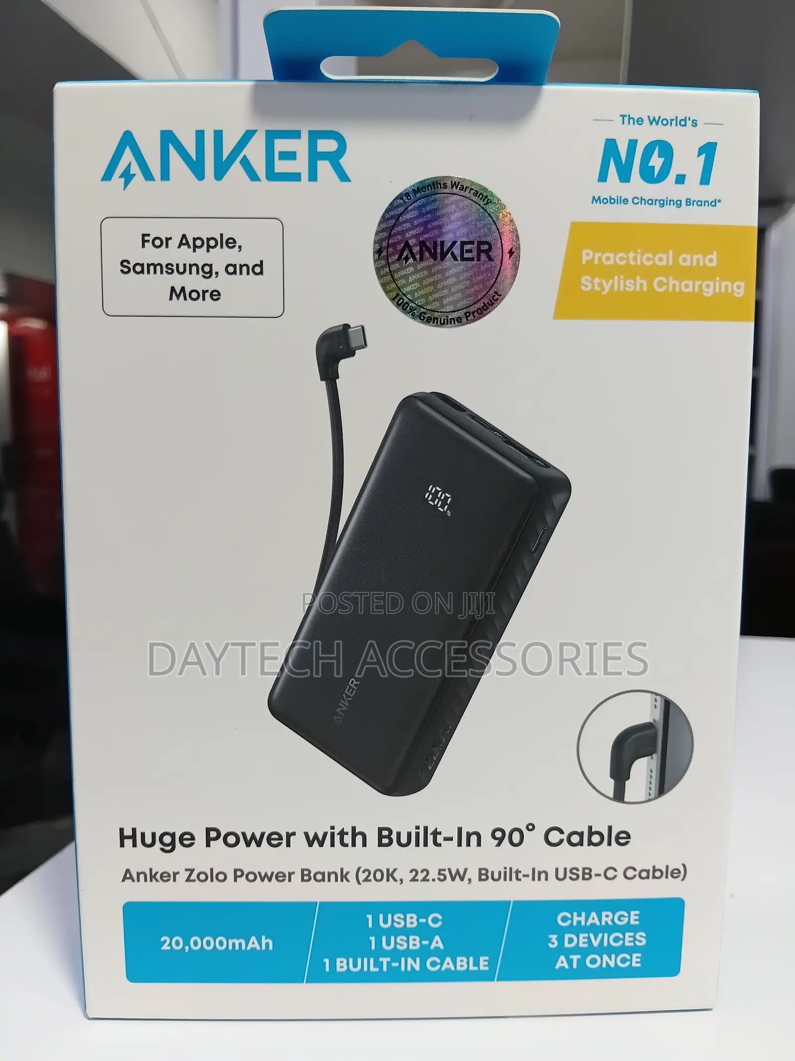 Anker Zolo Powerbank 20000mAh 22.5W.