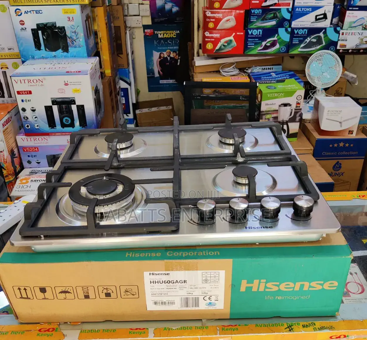 Hisense in-Built Gas Hob – Hhu60gagr