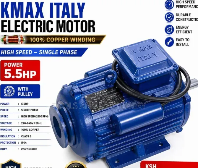 Heavy Duty Single Phase Electric Motor /5.5hp Electric Motor