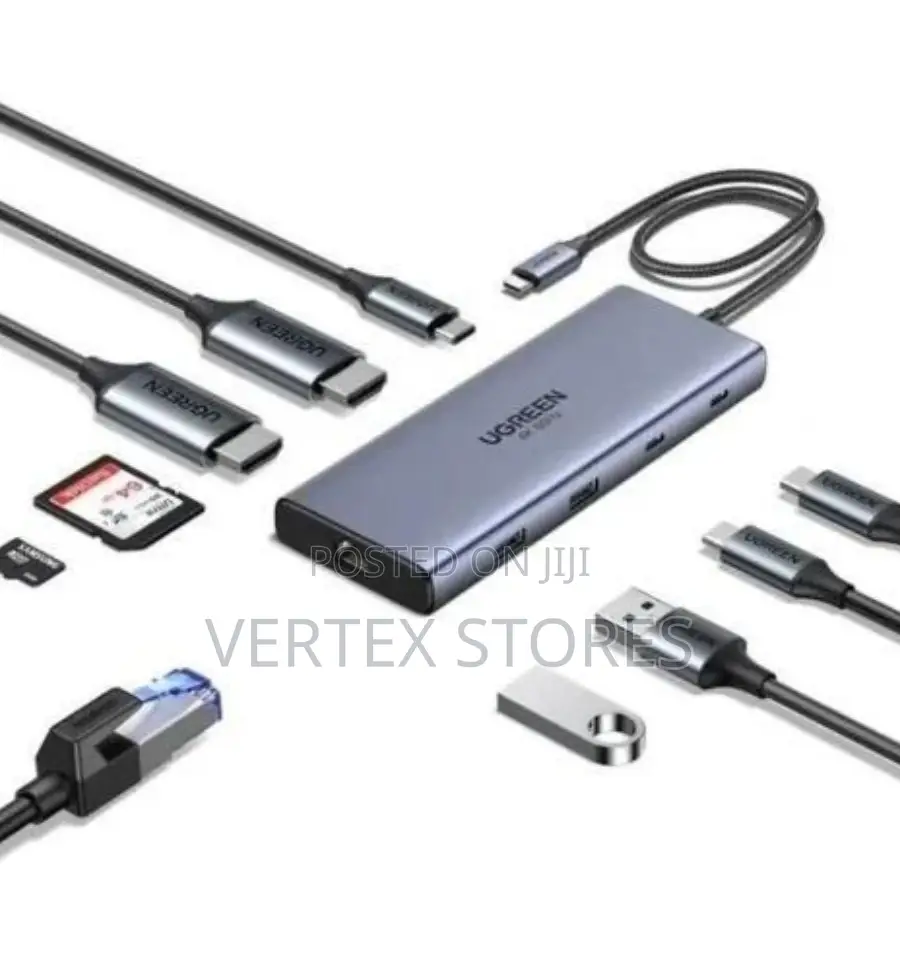 UGREEN CM498 10-in-1 USB-C Docking Station - Gray
