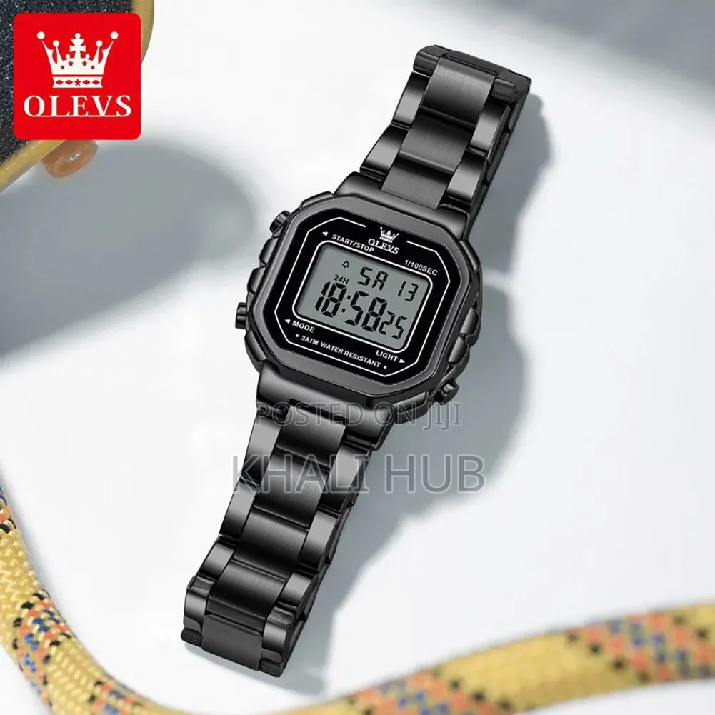 Olevs Stainless Steel Digital Ladies Watch 1111