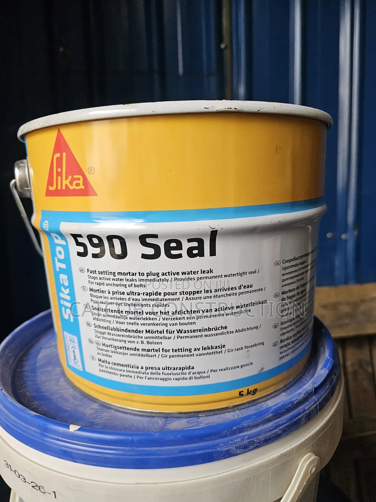 MasterSeal 590 – Fast-Setting Waterproof Plug