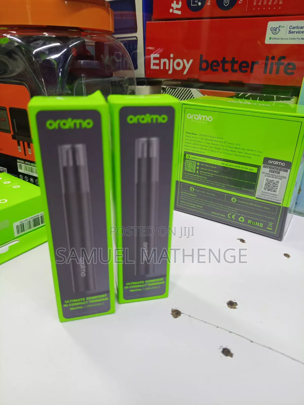 Oraimo Portable LED Flashlight – Durable Emergency Torch